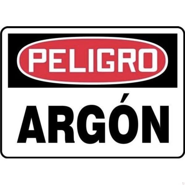 Accuform OSHA DANGER Safety Sign ARGON 14 in x SHMCHG004VA - main